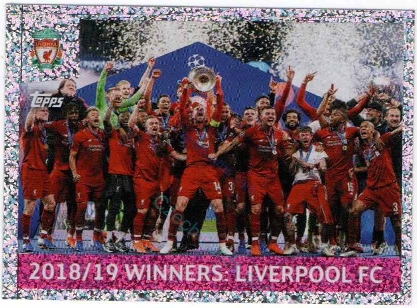 Liverpool FC - 2018/19 Winners UEFA Champions League 2019/20 Topps sticker #3