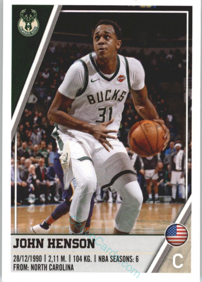 John Henson 2018/19 Panini sticker Euro ed. #144