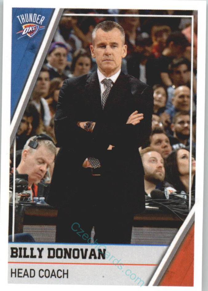 Billy Donovan (head coach) 2018/19 Panini sticker Euro ed. #345