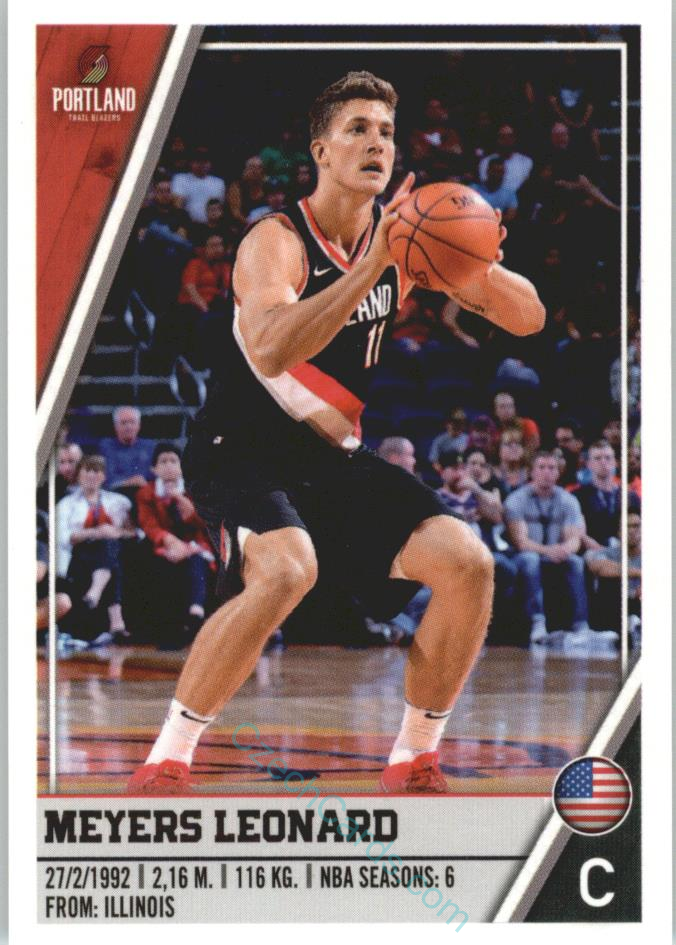 Meyers Leonard 2018/19 Panini  sticker Euro ed. #370