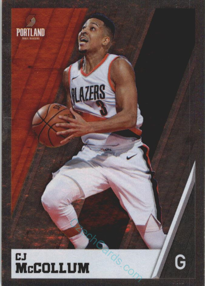 CJ McCollum 2018/19 Panini sticker Euro ed. foli #372