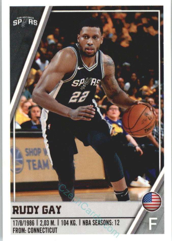 Rudy Gay 2018/19 Panini sticker Euro ed. #395
