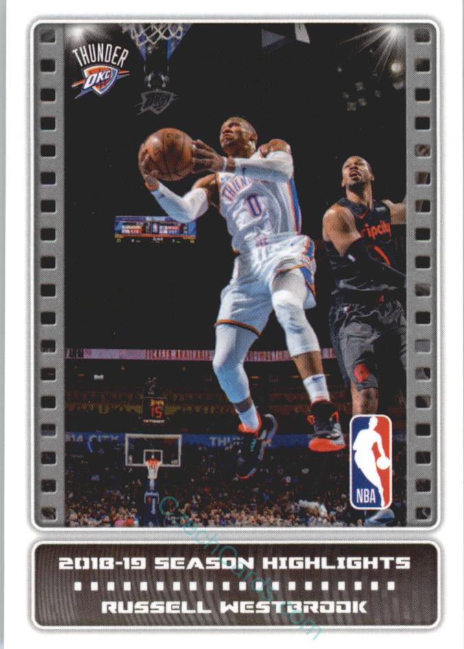 Russell Westbrook 2019/20 Panini sticker Euro ed. #3
