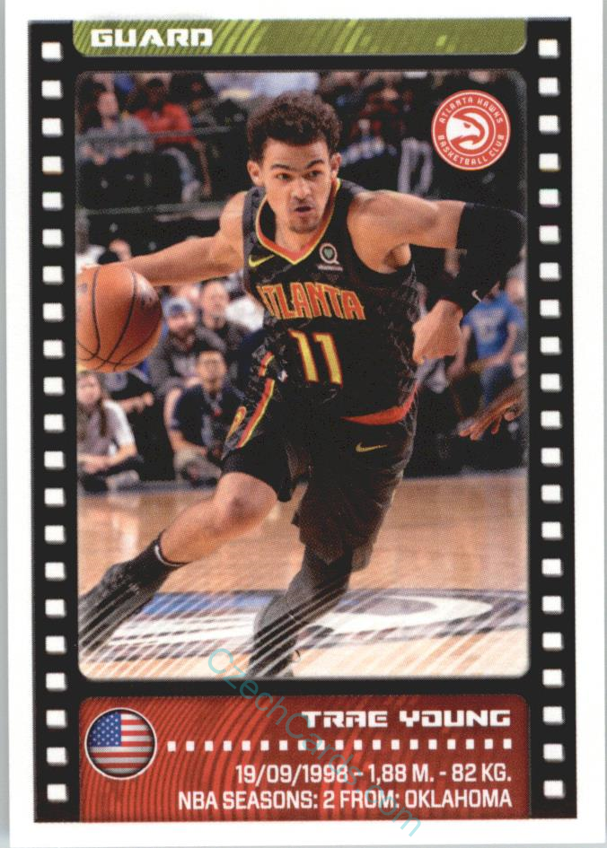 Trae Young 2019/20 Panini sticker Euro ed. #39