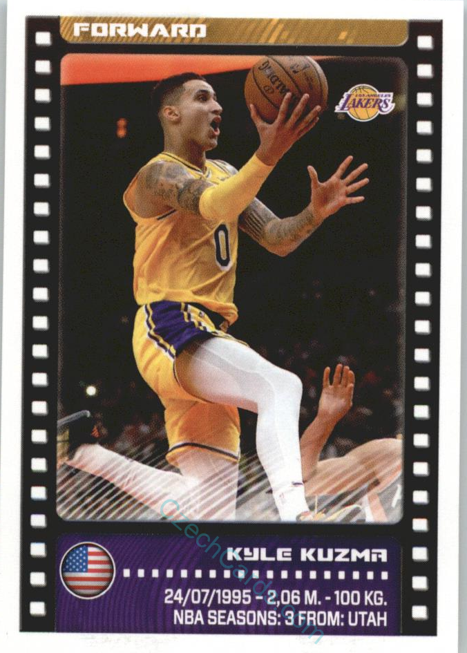 Kyle Kuzma 2019/20 Panini sticker Euro ed.#297