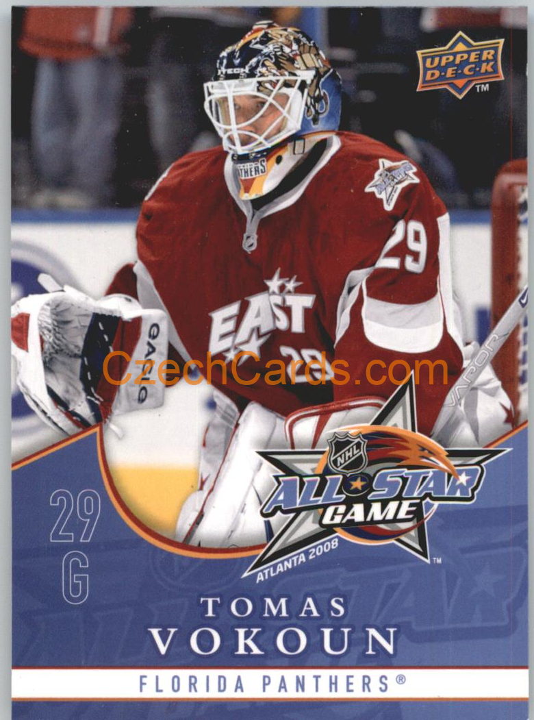 Tomas Vokoun 2007/08 Upper Deck All Star Game #437AS19