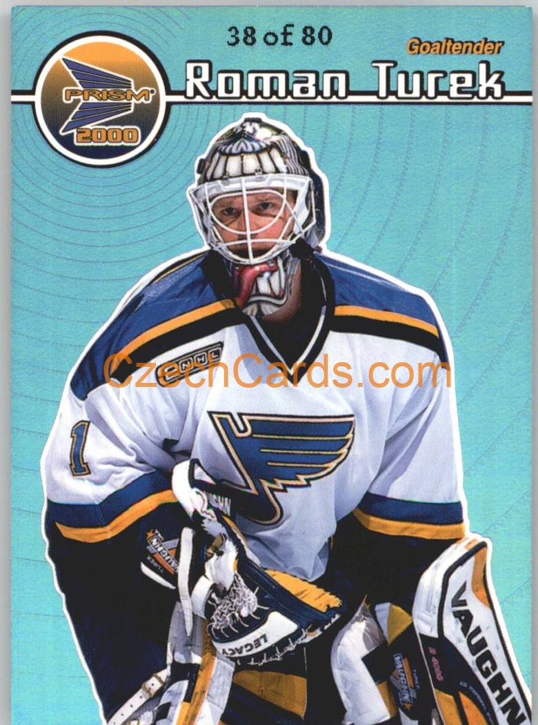 Roman Turek 2000 Pacific Prizm Blue xx/80 #121