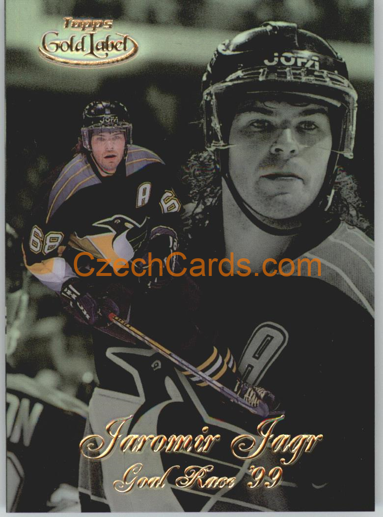 Jaromír Jágr 1998/99 Topps Gold Label Gold Race 99 #GR5