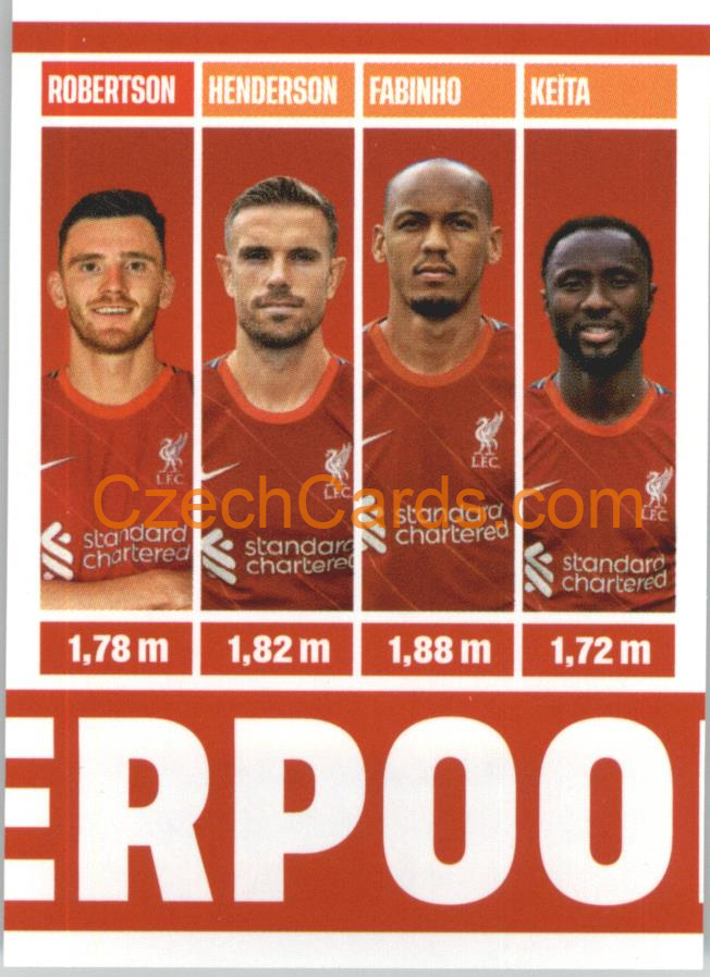 Liverpool Team photo 2022 Panini Top Class Sticker #43