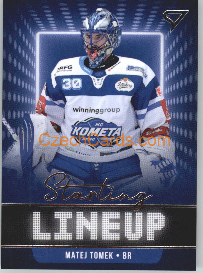 Matej Tomek 2021/22 SportZoo Tipsport EHL Starting LineUp #SLU-37