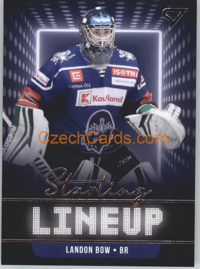 Landon Bow 2021/22 SportZoo Tipsport EHL Starting LineUp #SLU-85