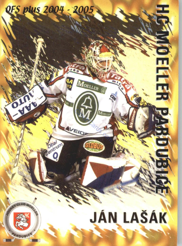 Ján Lašák OFS 2004/05 Pardubice klubová karta