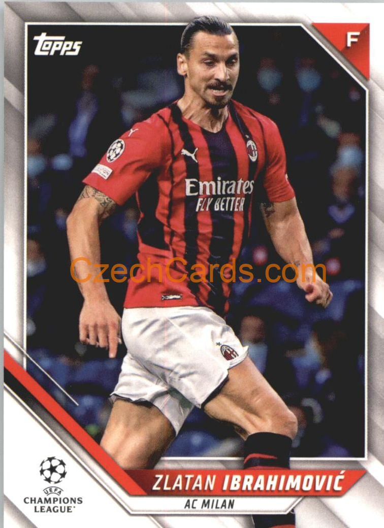 Zlatan Ibrahimovic 2021/22 Topps UCL #52