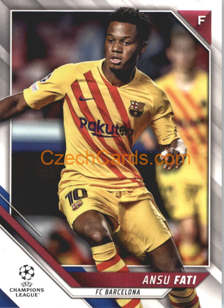 Ansu Fati 2021/22 Topps UCL #54