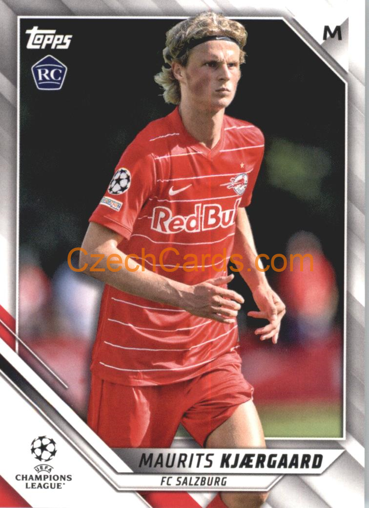 Maurits Kjaergaard 2021/22 Topps UCL #56 RC
