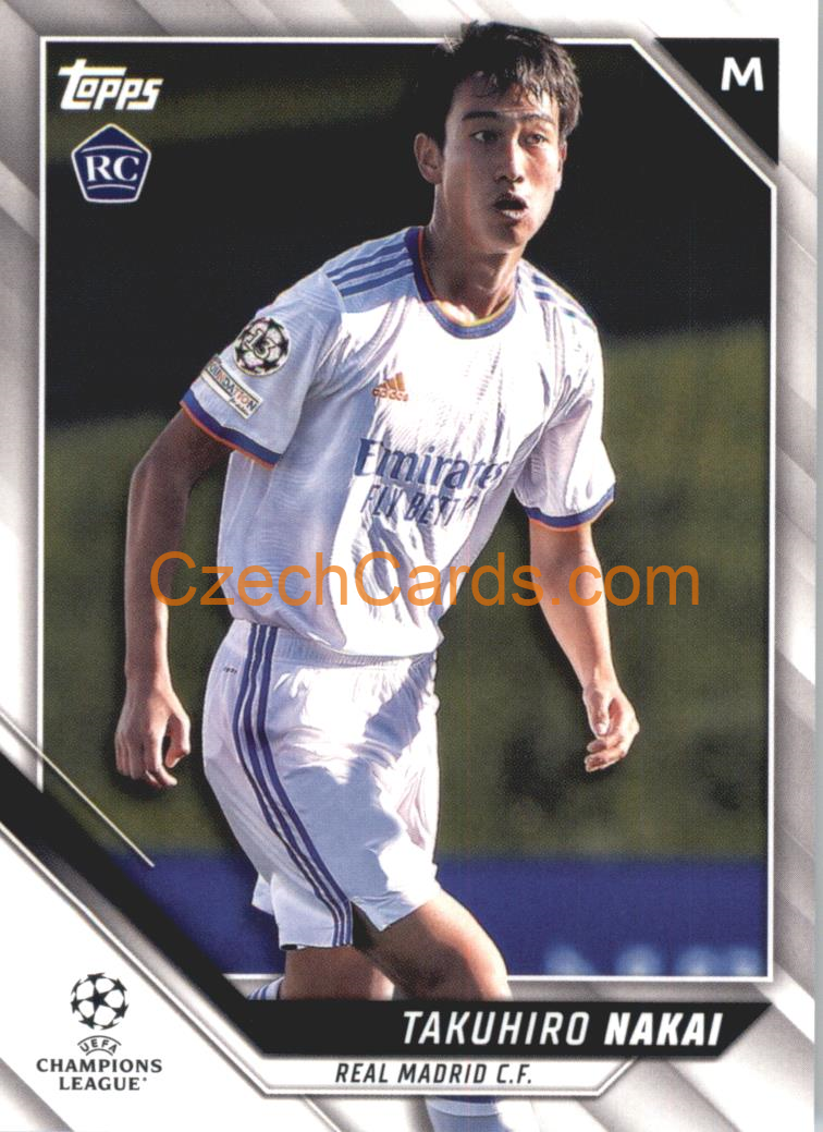 Takuhiro Nakai 2021/22 Topps UCL #64 RC