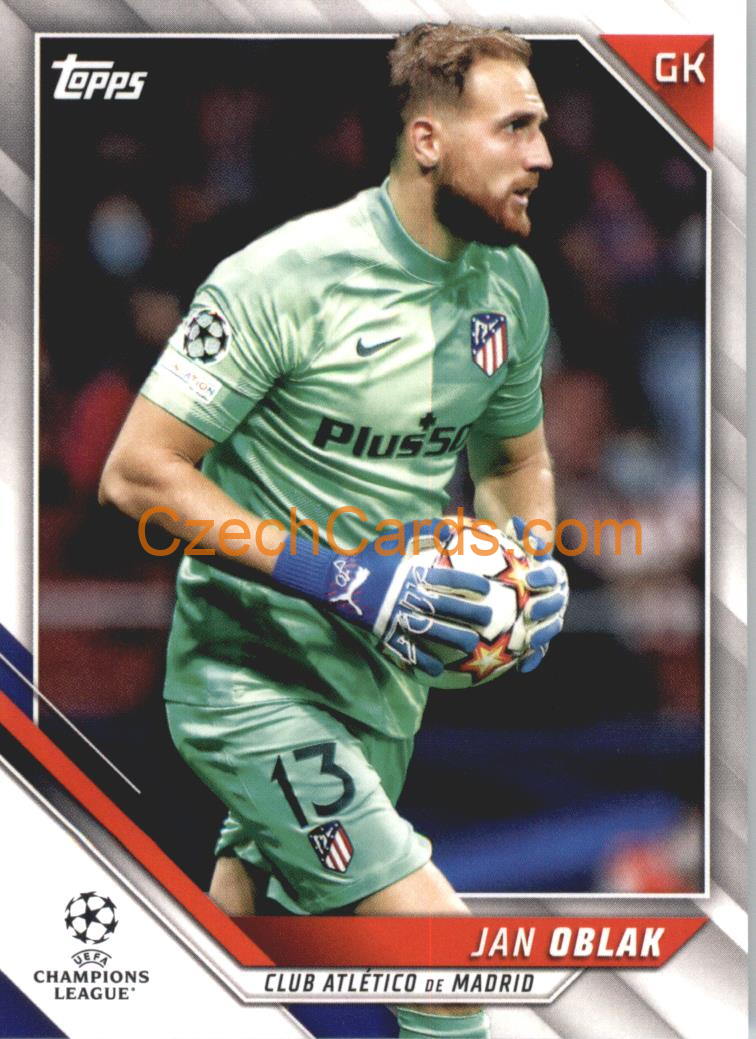 Jan Oblak 2021/22 Topps UCL #67
