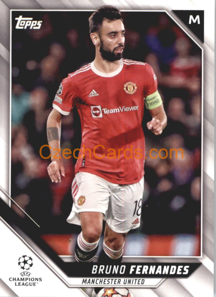 Bruno Fernandes 2021/22 Topps UCL #78 