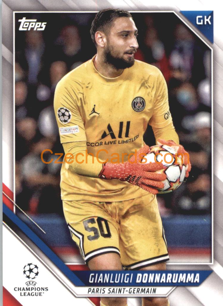 Gianluigi Donnarumma 2021/22 Topps UCL #83