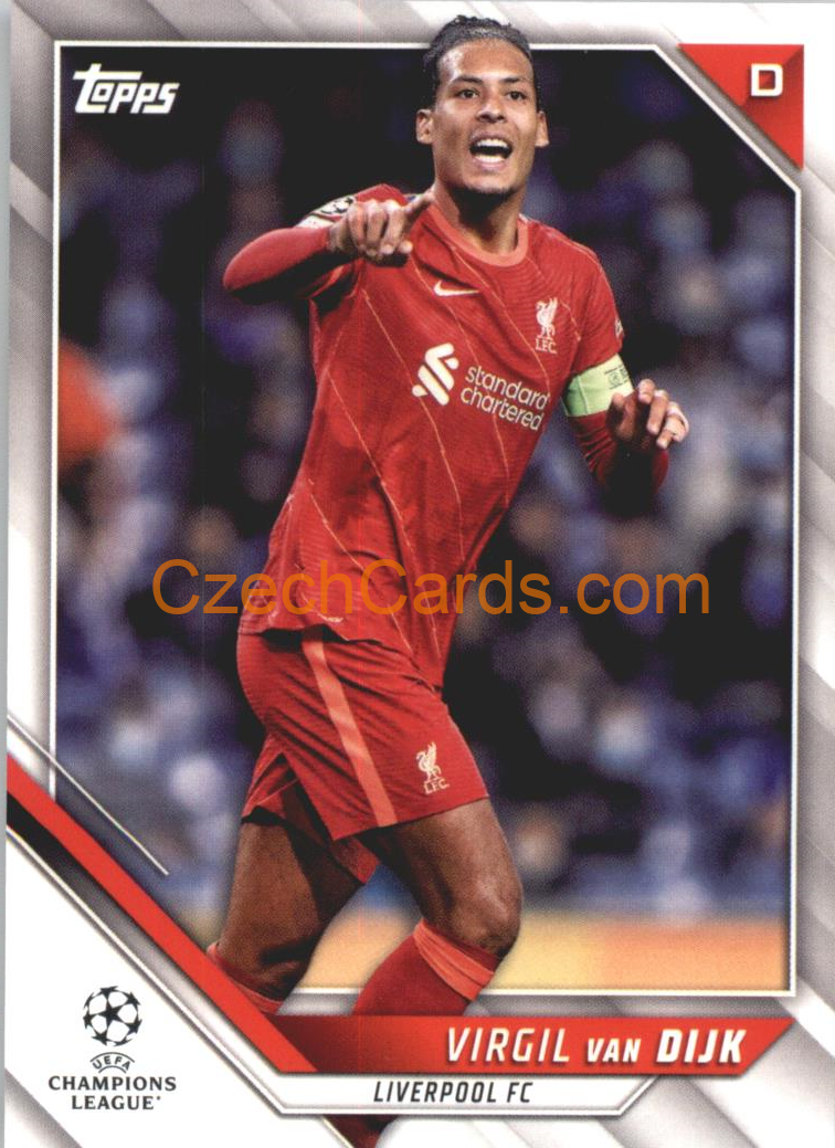 Virgil van Dijk 2021/22 Topps UCL #97 