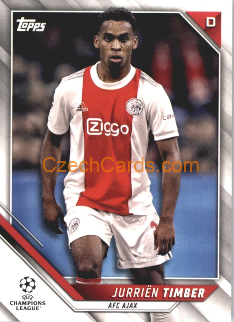 Jurrien Timber 2021/22 Topps UCL #98 