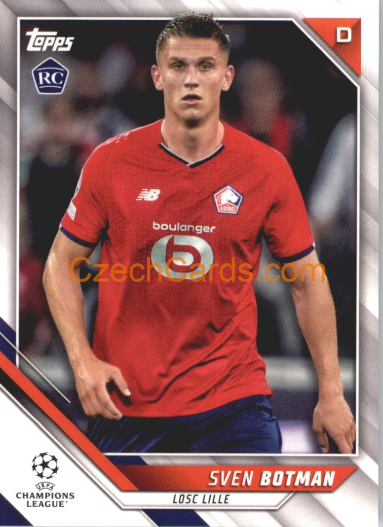 Sven Botman 2021/22 Topps UCL #105 RC