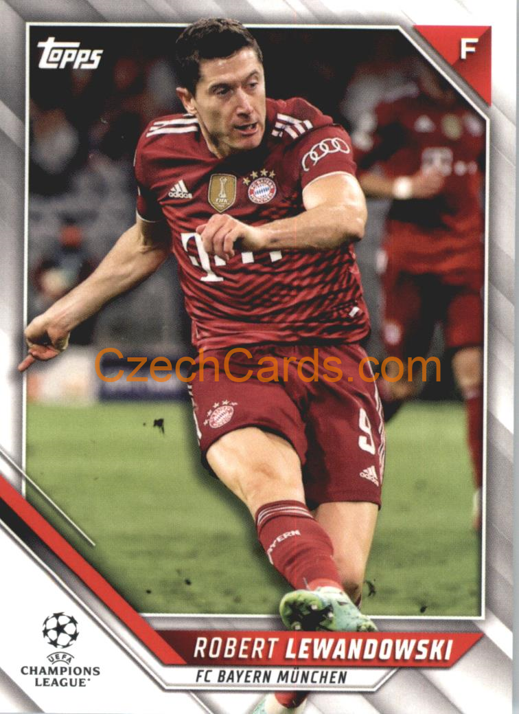 Robert Lewandowski 2021/22 Topps UCL #108