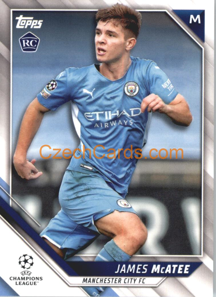 James McAtee 2021/22 Topps UCL #112 RC