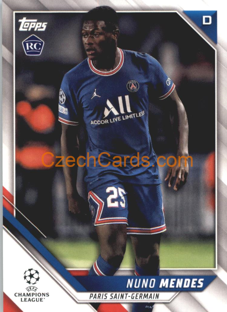 Nuno Mendes 2021/22 Topps UCL #126 RC