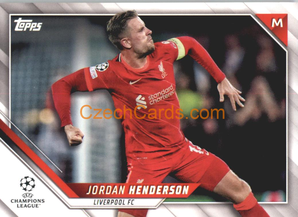 Jordan Henderson 2021/22 Topps UCL #133