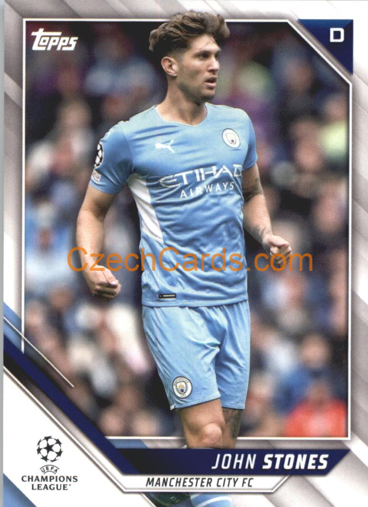John Stones 2021/22 Topps UCL #152