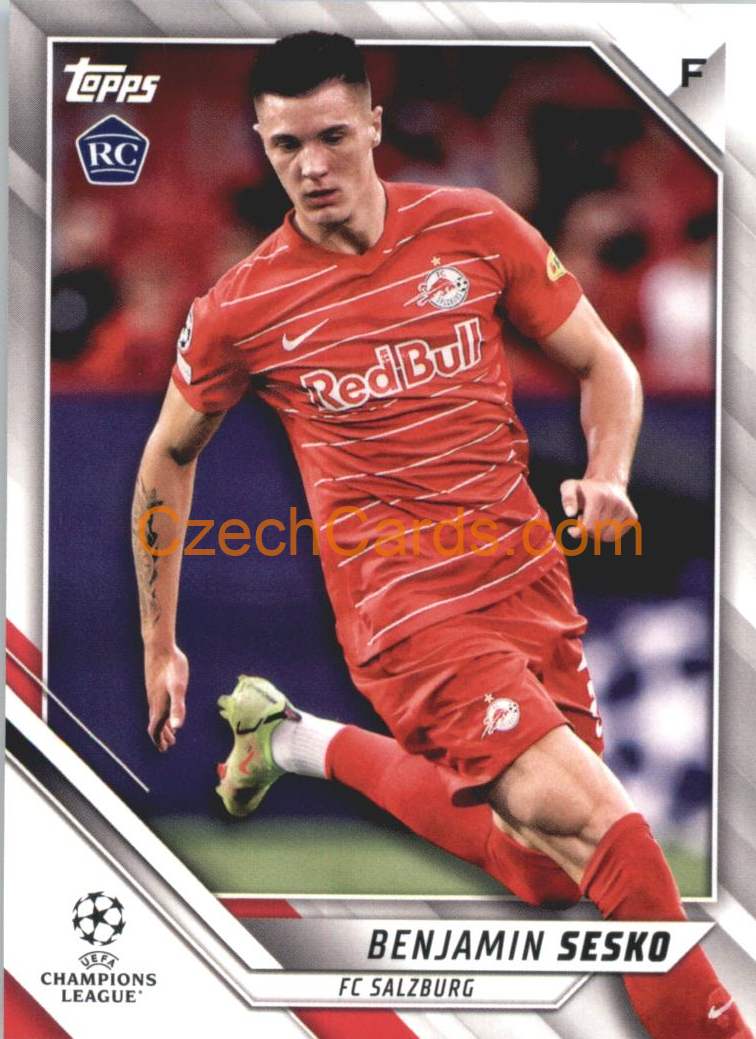 Benjamin Sesko 2021/22 Topps UCL #161 RC