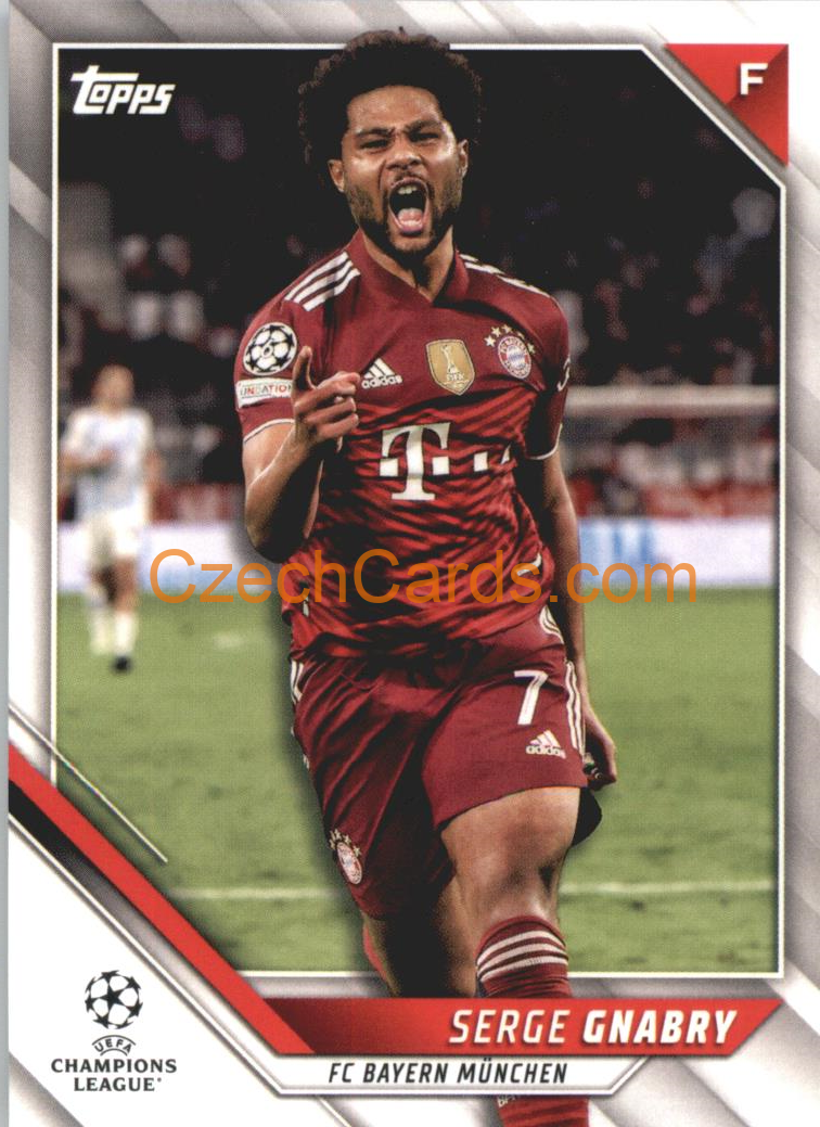 Serge Gnabry 2021/22 Topps UCL #163