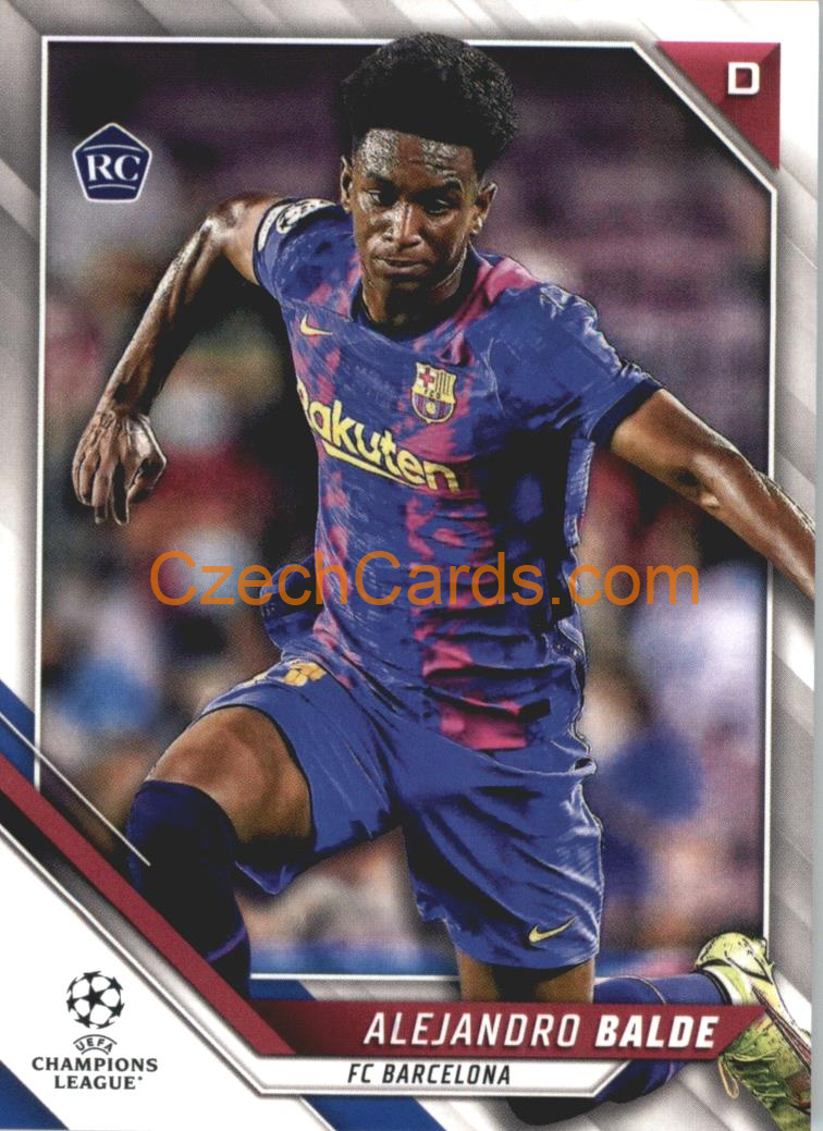 Alejandro Balde 2021/22 Topps UCL #164 RC