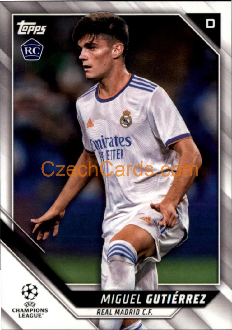 Miguel Gutierrez 2021/22 Topps UCL #166 RC