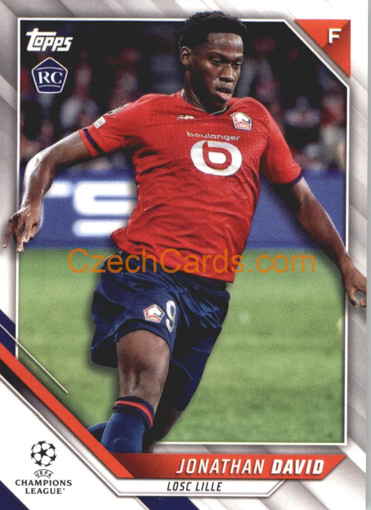 Jonathan David 2021/22 Topps UCL #176 RC