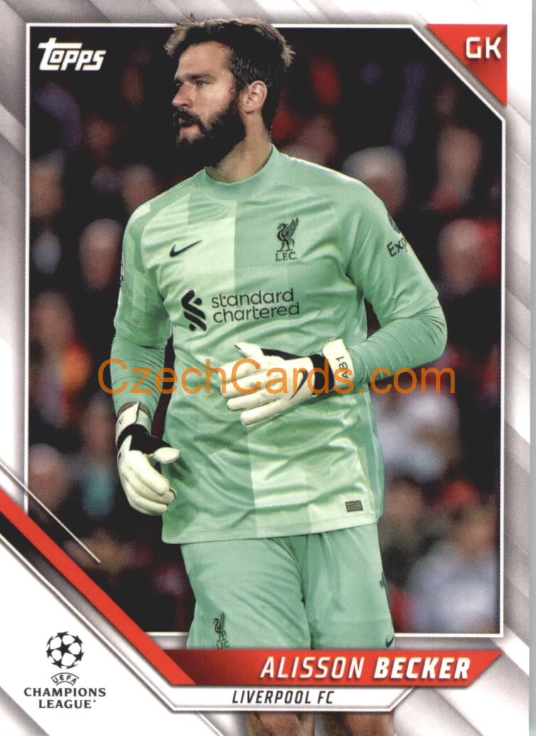 Alisson Becker 2021/22 Topps UCL #180