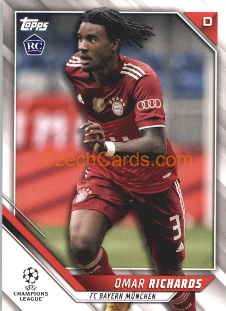 Omar Richards 2021/22 Topps UCL #184 RC