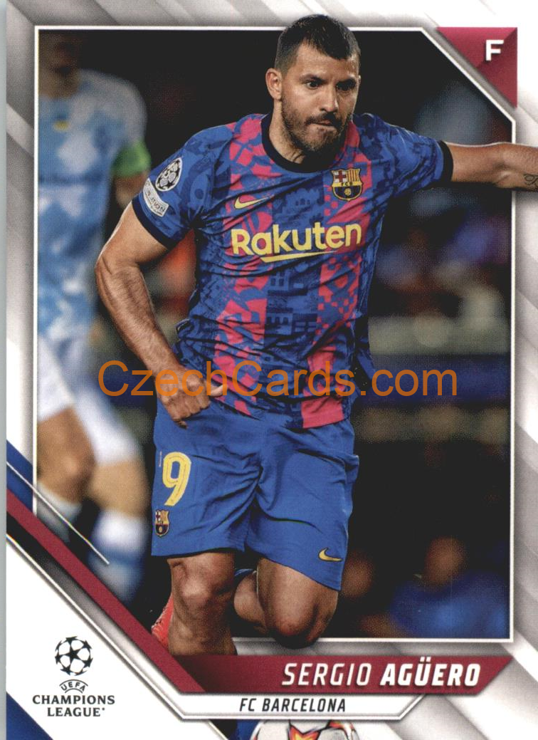 Sergio Aguero 2021/22 Topps UCL #187