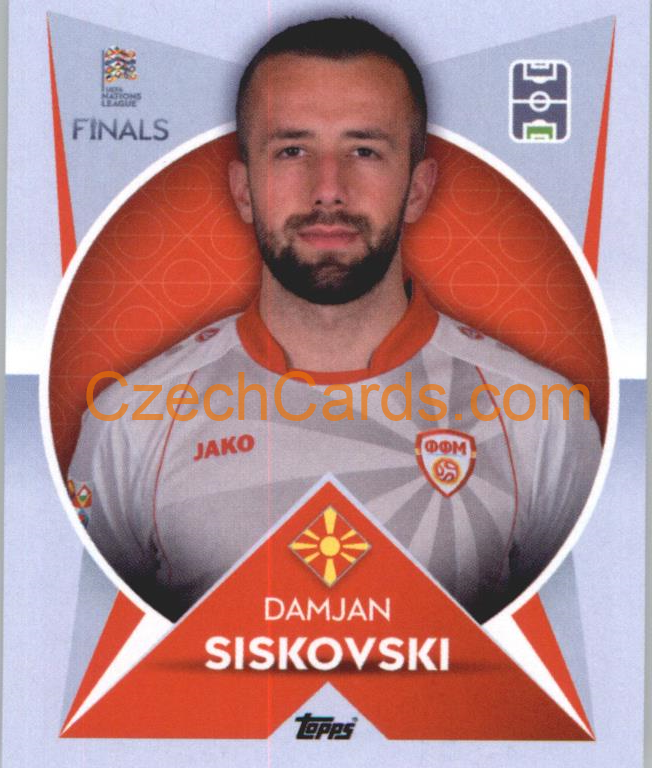 Damjan Siskovski 2022/23 Topps Nations League #36