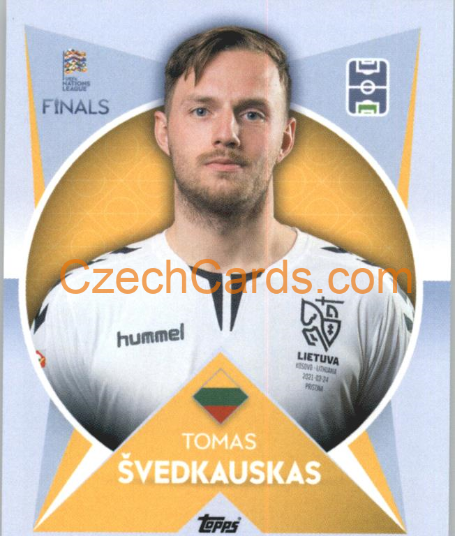 Tomas Švedkauskas 2022/23 Topps Nations League #41