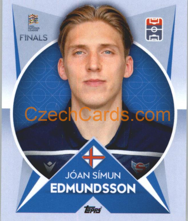 Jóan Símun Edmundsson 2022/23 Topps Nations League #76