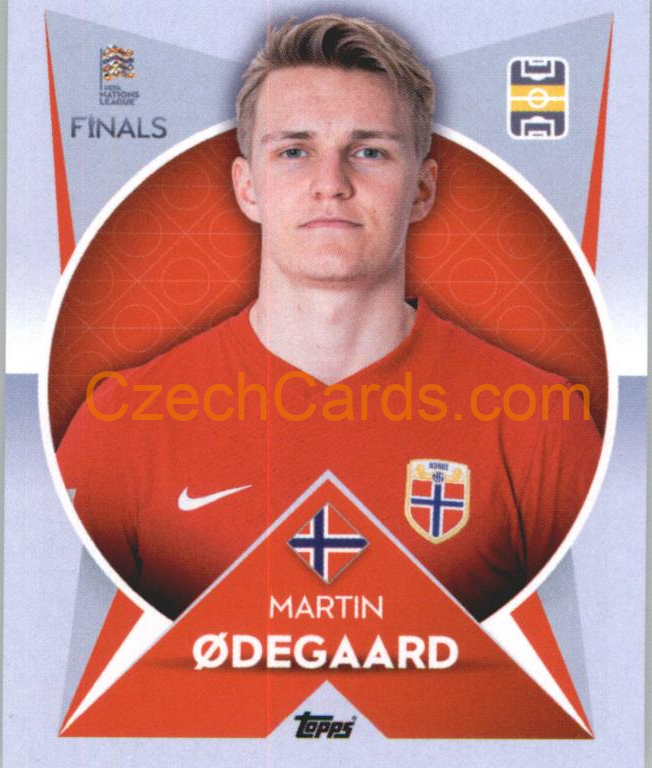 Martin Ødegaard 2022/23 Topps Nations League #84