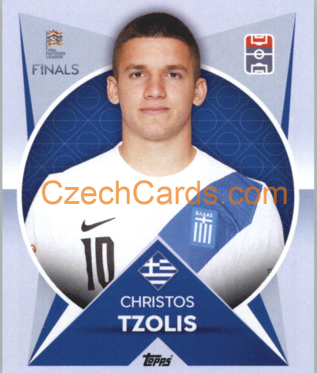 Christos Tzolis 2022/23 Topps Nations League #91