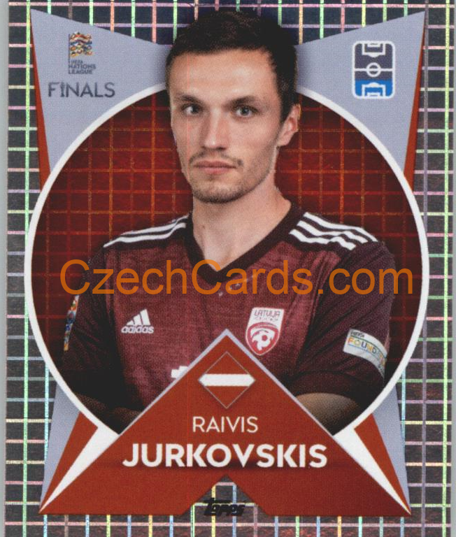 Raivis Jurkovskis 2022/23 Topps Nations League foil #96