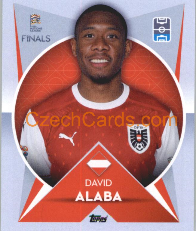 David Alaba 2022/23 Topps Nations League #106