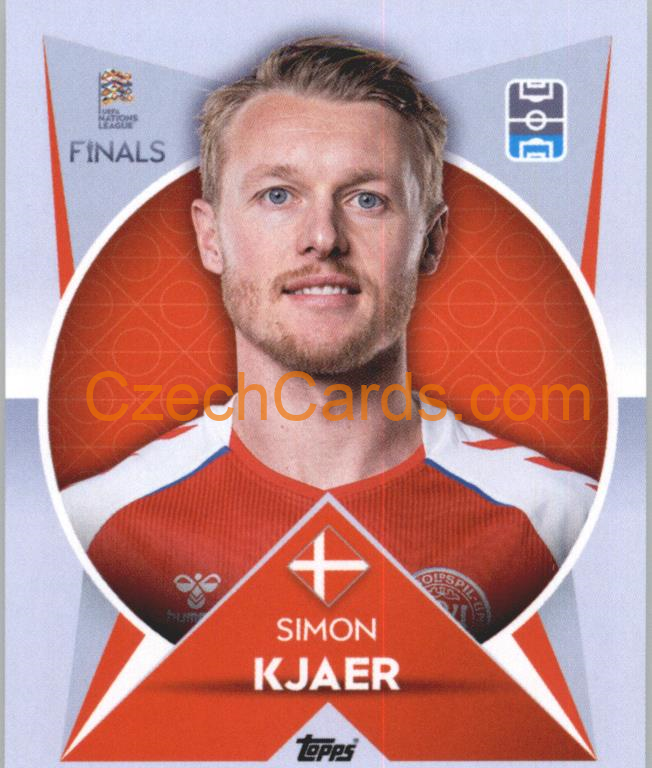 Simon Kjaer 2022/23 Topps Nations League #154