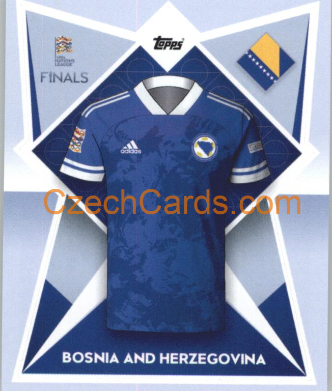 Bosnia Kits Herzegovina Kit 2022/23 Topps Nations League #178