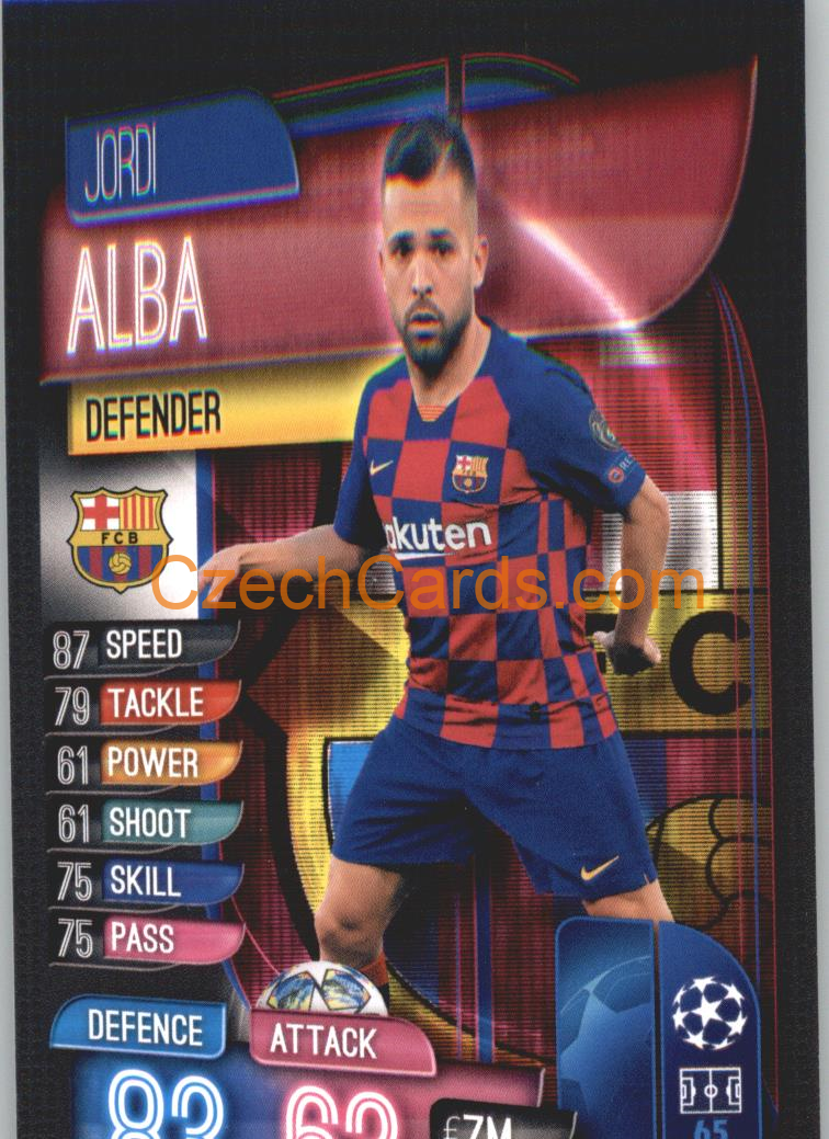Jordi Alba 2019/20 Topps Match Attax #BAR 4