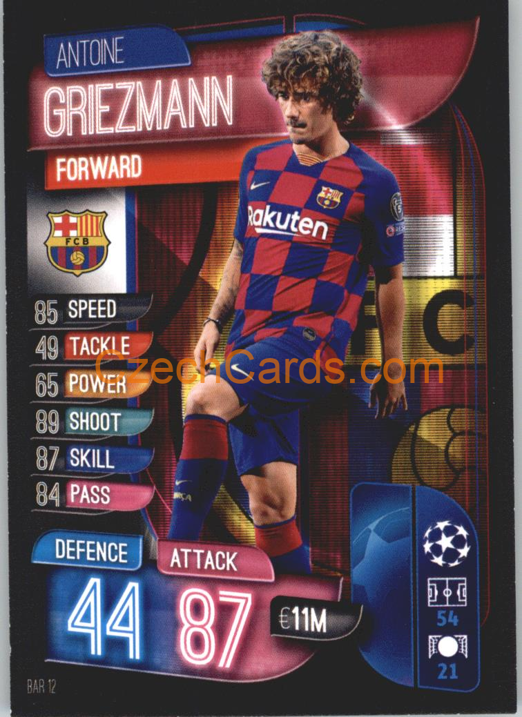 Antoine Griezmann 2019/20 Topps Match Attax #BAR 12